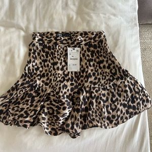 Zara cheetah print skirt
